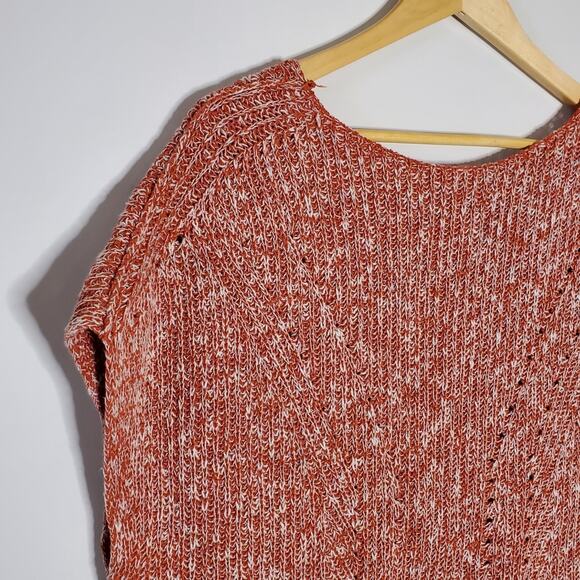 Pilcro Anthropologie red Rouge Pilcro Knit Tunic Sleeveless sweater top NWT - Picture 4 of 12